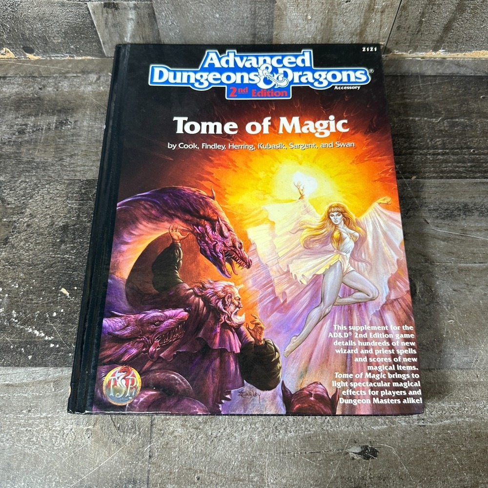Advanced Dungeon & Dragons Tome of Magic 1991 Hardcover TSR 2nd Edition 2121